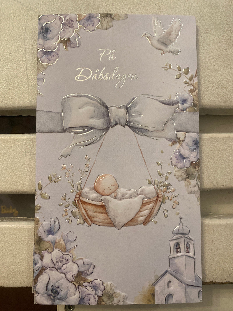 måler 9,6 x 17,4 cm og er det perfekte valg til en personlig hilsen.