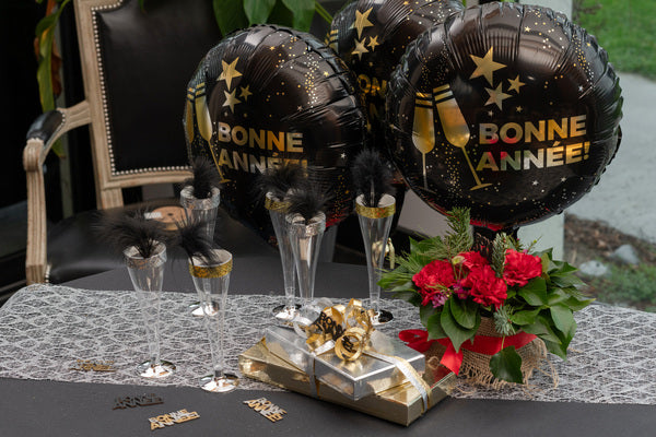 Champagneglas i Plastik med Guldfod – 6 stk. á 12 cl