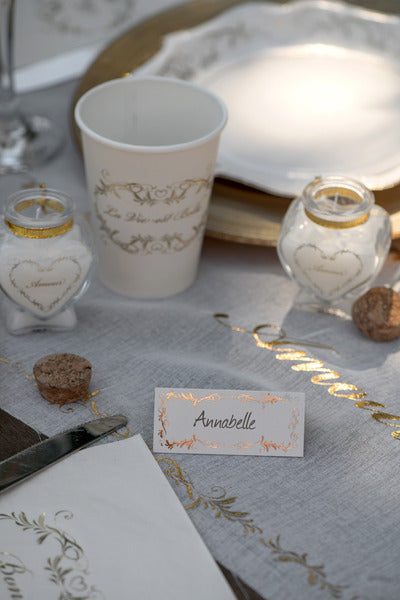 Ivory Bordkort med guld