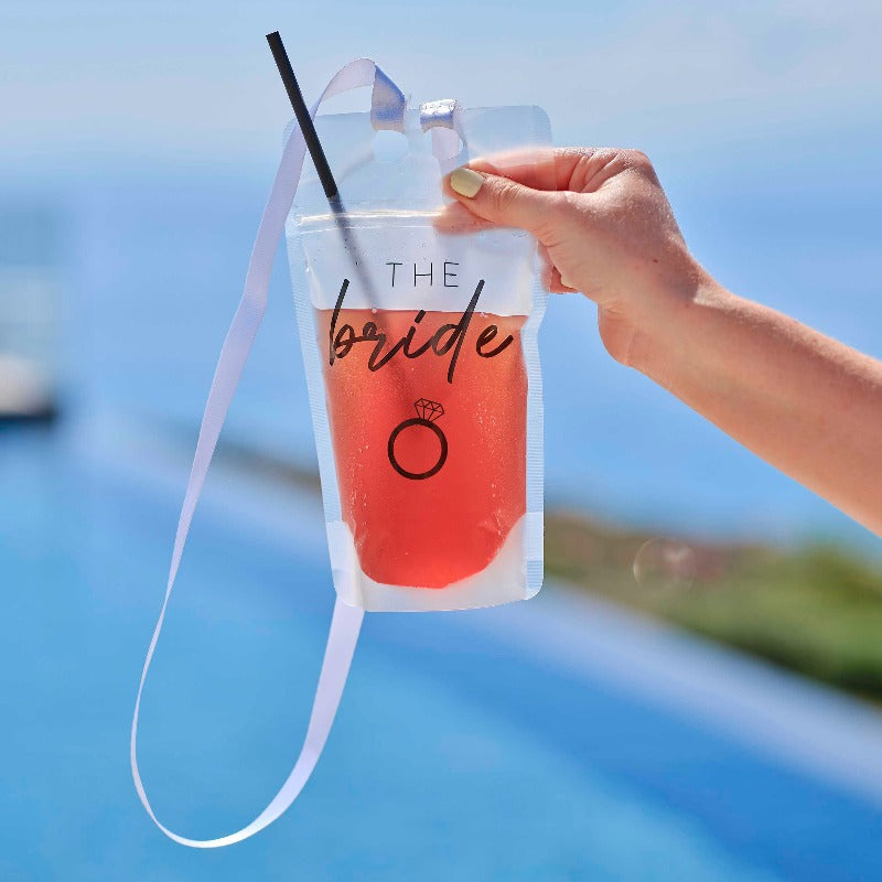 Drinkholder med nøglesnor til brudens polterabend