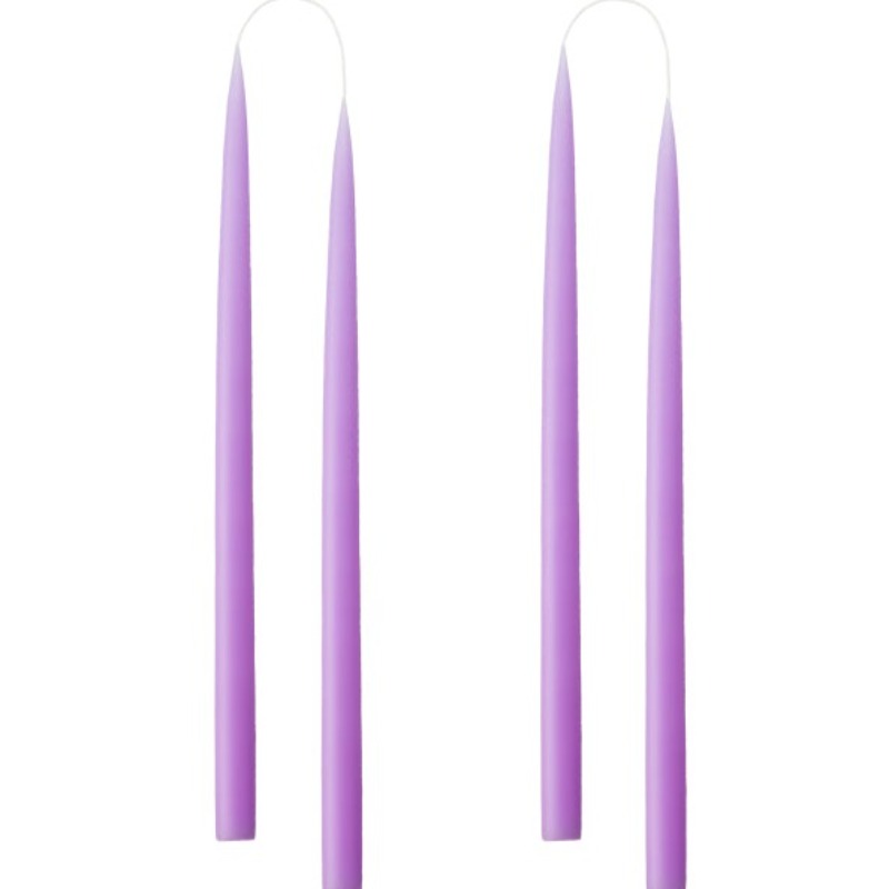 Pastel lilla stearinlys fra Kunstindustrien