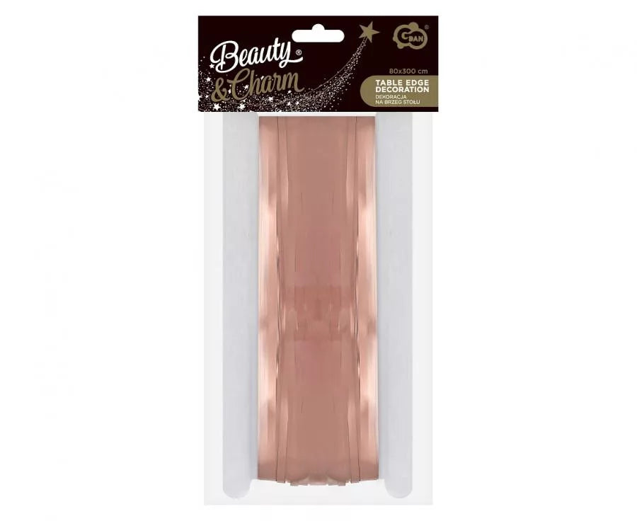 Bordskørter i rosa guld 80 x 300 cm