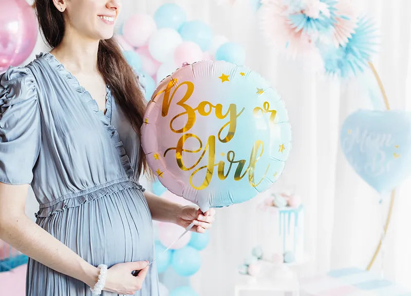 Boy or girl folieballon 35 cm
