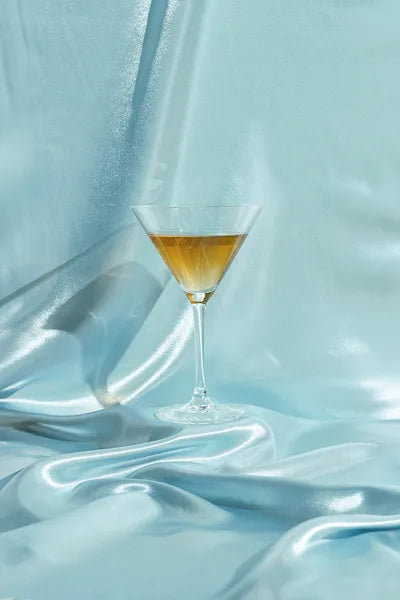 Bordløber i misty blue satin 0.36 x 9 m