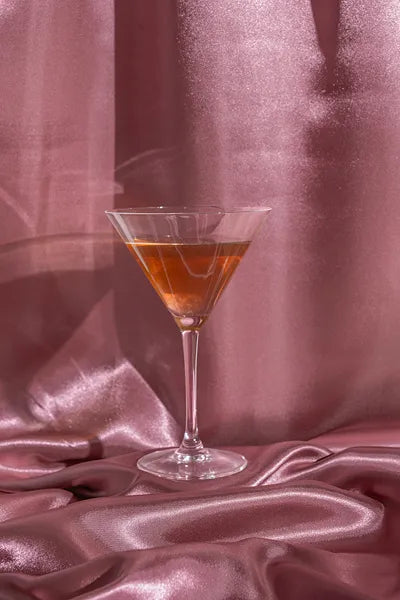 Bordløber i mørk rosa satin 0.48 x 9 m