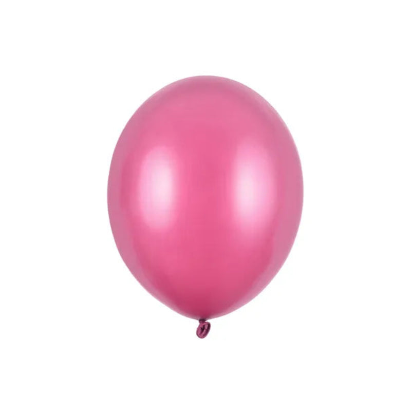 Metallic Hot Pink balloner 12 cm – 100 stk.