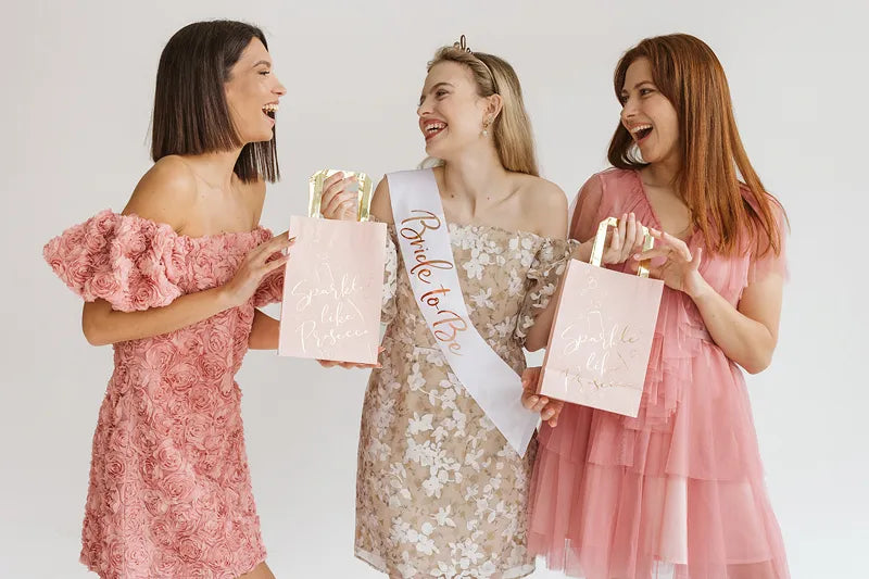 Bride to be skråbånd hvid/rosa guld