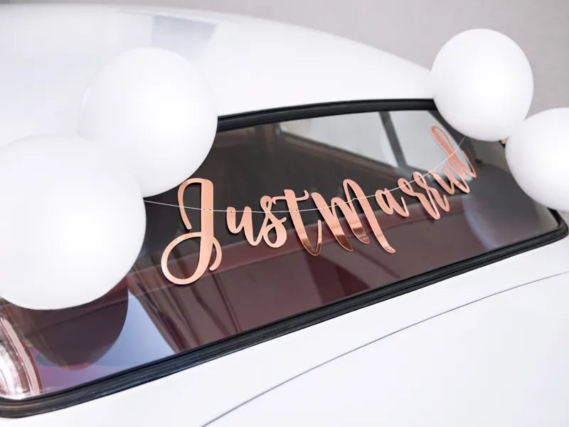 Bil dekoration kit - Just Married