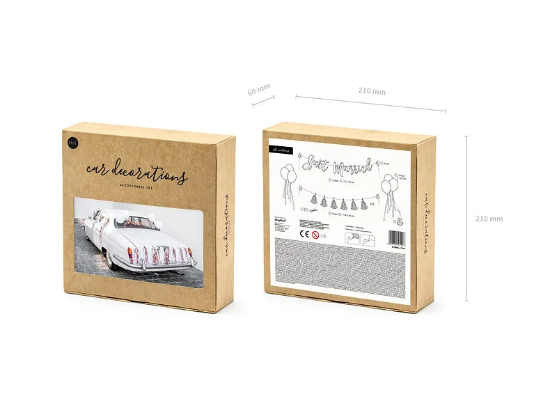Bil dekoration kit - Just Married