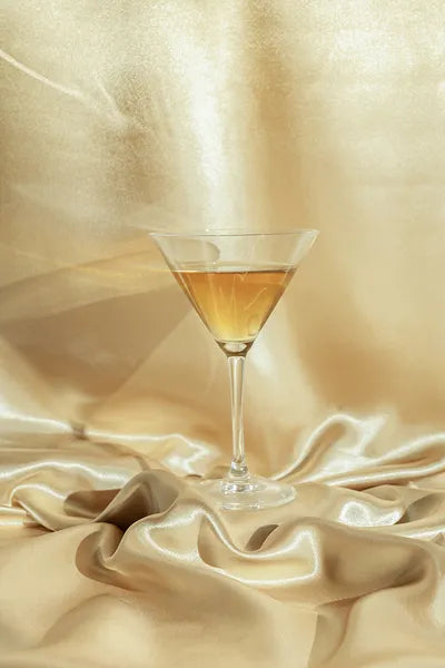 Bordløber i guld satin 0.48 x 9 m