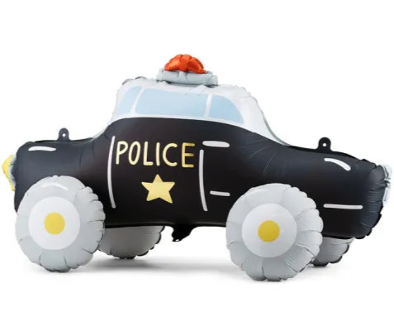 Standing folieballon politibil 90 x 41 cm
Sjov stående folieballon formet som en politibil. Leveres i mix farver, fyldes med luft og inkluderer sugerør. Perfekt til børnefødselsdag og temafest.