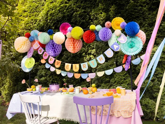 Banner – Happy Birthday, mix, 163 x 12 cm