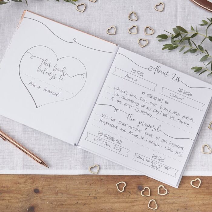 Wedding Planner i Rosa Guld
