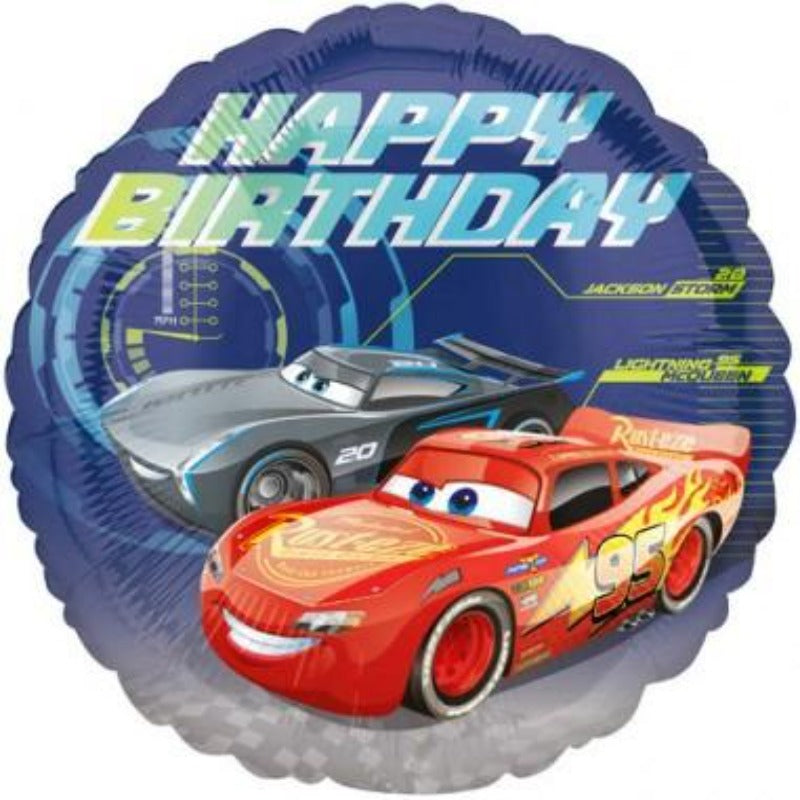 Cars happy birthday fødselsdags folie ballon