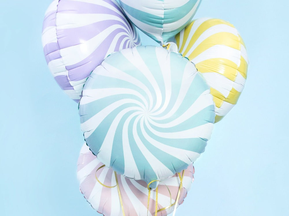 Candy folie ballon i lysegul