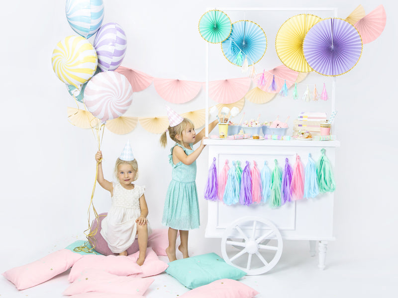 Candy folie ballon i lysegul