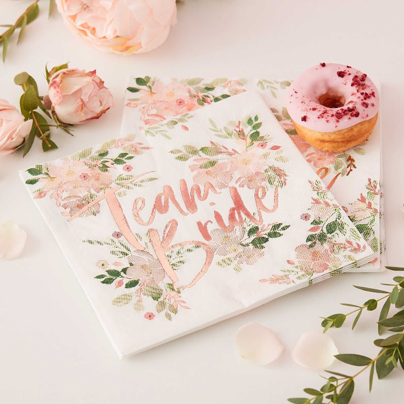 Team Bride servietter