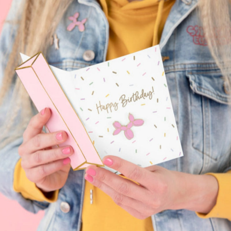 Fødselsdagskort med Ballonhund