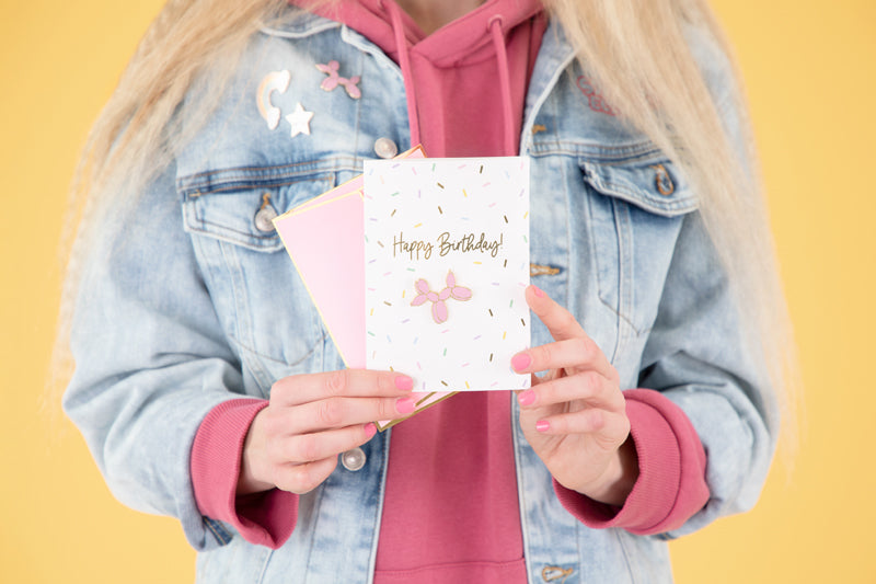 Fødselsdagskort med Ballonhund