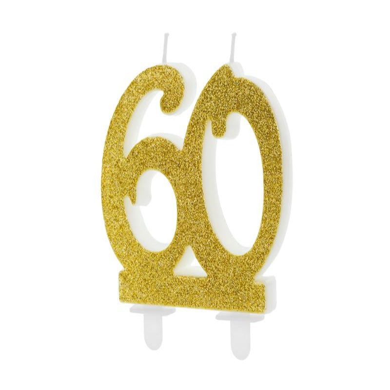 Tal kagelys 60 år i guld, 7.5cm