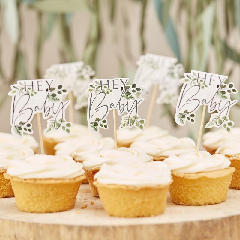 Hey Baby Cupcake toppers