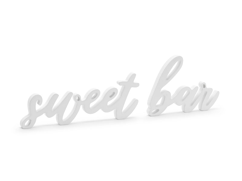 Sweet Bar Skilt i hvid 37 x 10cm