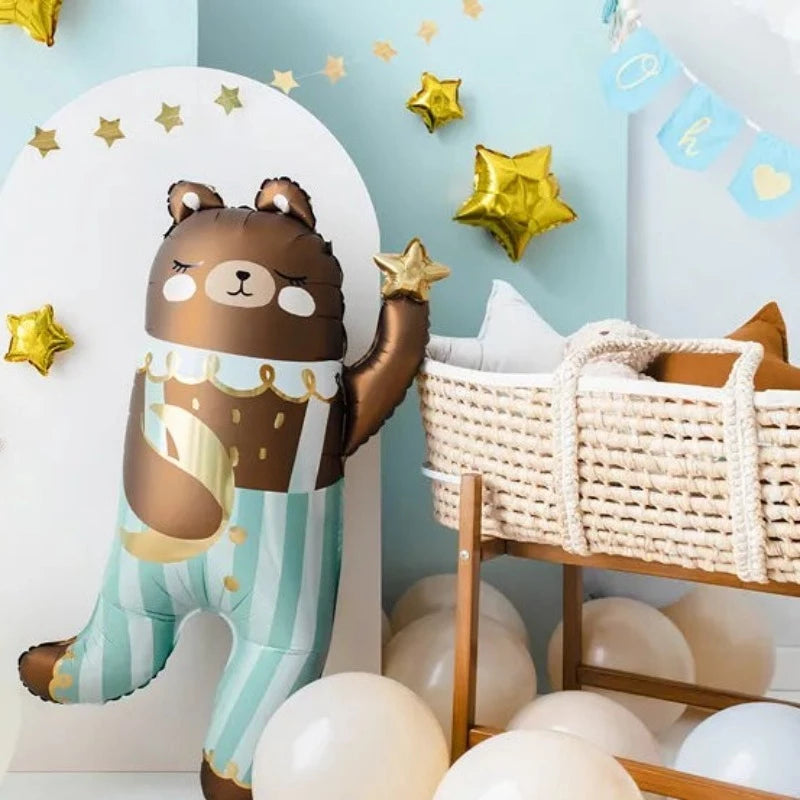 Teddy Bjørn folieballon til baby shower