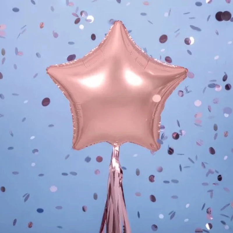 Stjerne ballon i rosa guld