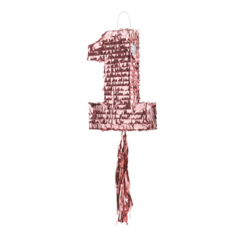 1 års fødselsdags Pinata i rosa guld