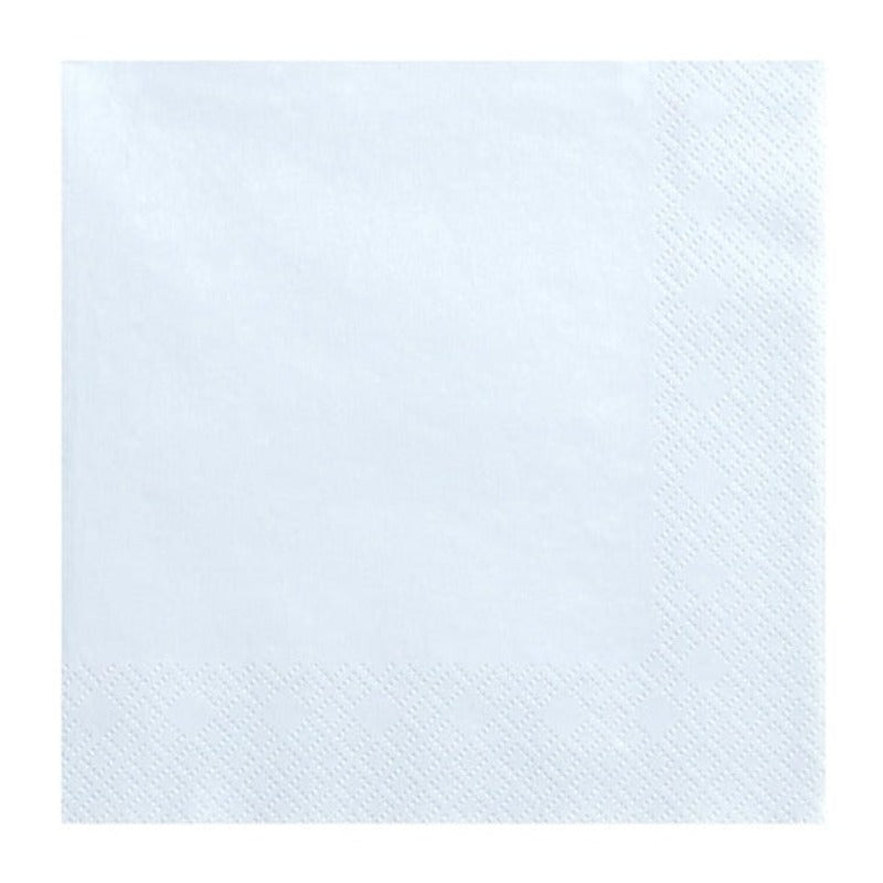 Himmelblå papirservietter