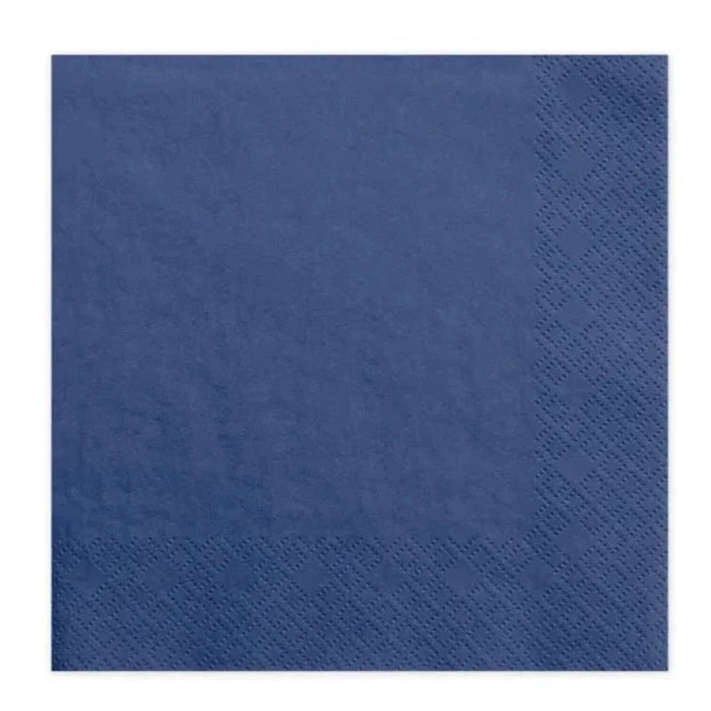 Marineblå frokostservietter