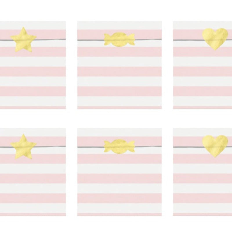 SLikposer lyserøde candybags