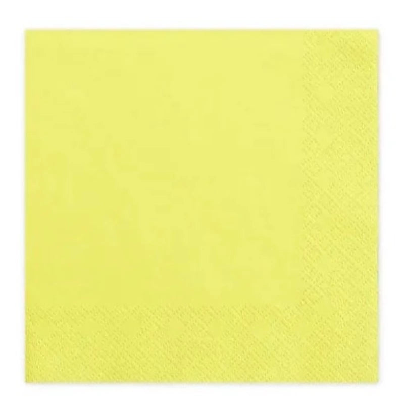 gule papirservietter/frokostservietter