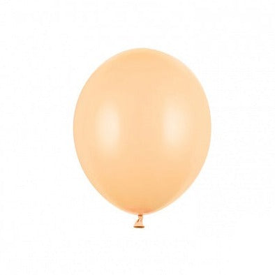 Små balloner i pastel Lys fersken 12 cm 