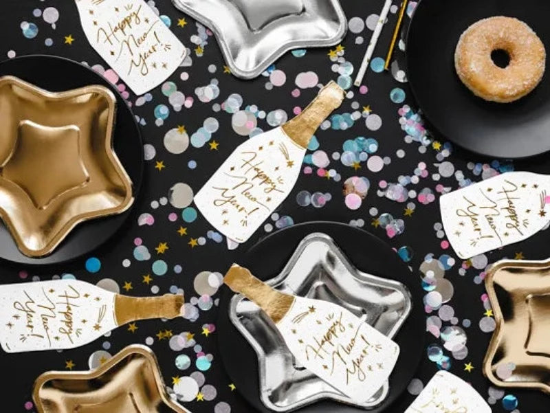 Champagne Nytårs servietter