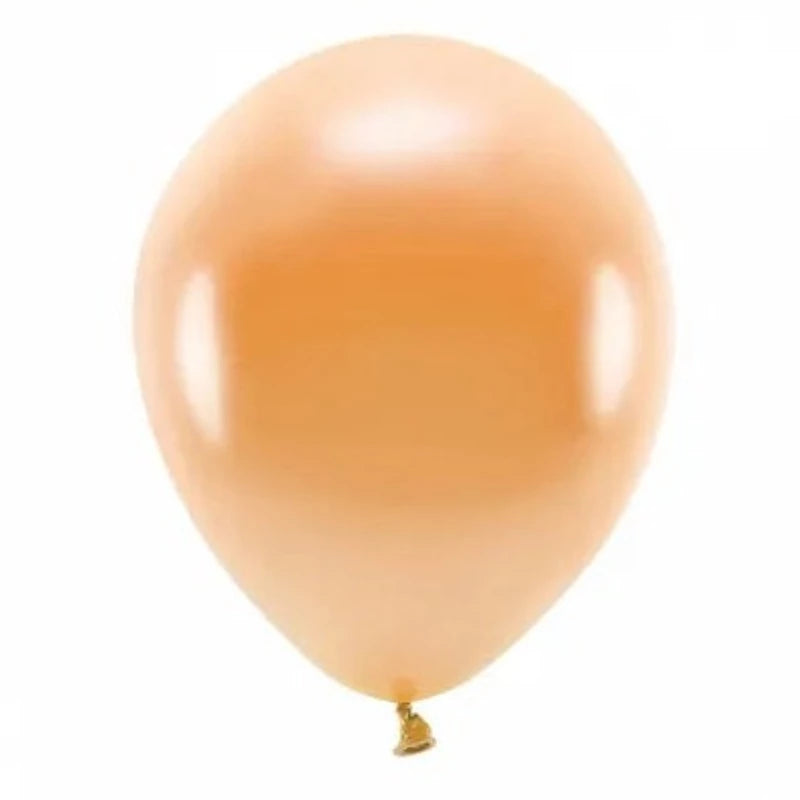 Orange metallic balloner 30 cm/10 stk.