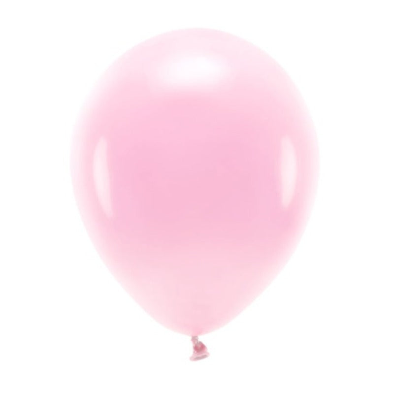 Pastel lyserøde balloner i flere størrelser