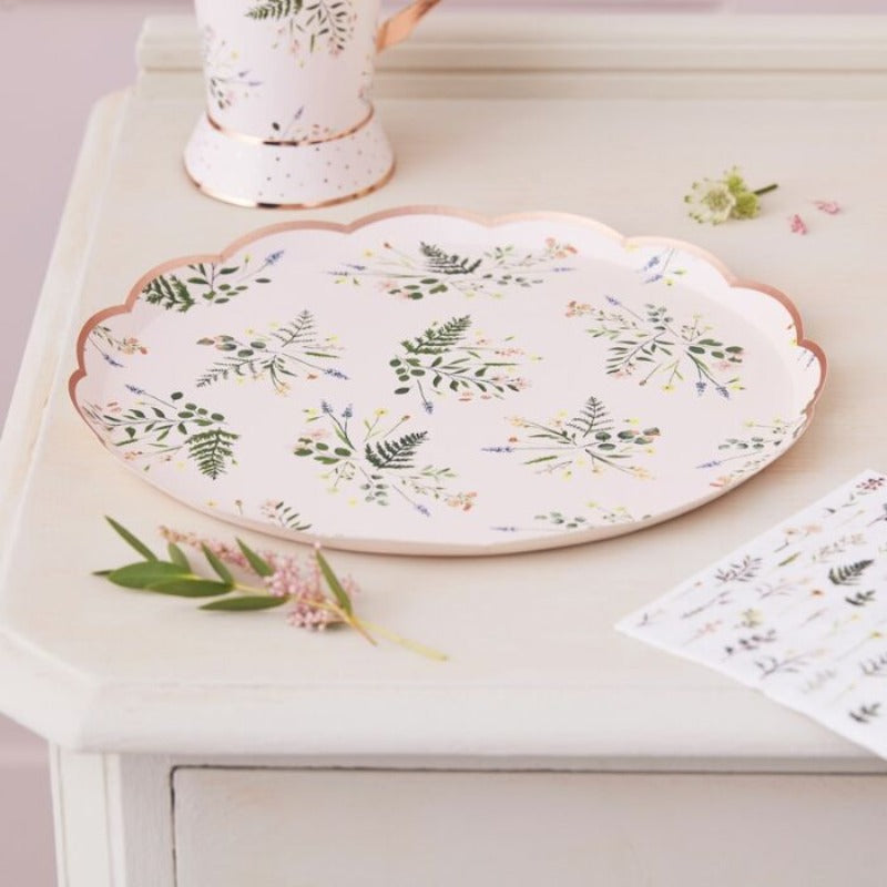 Tallerkner med blomster/Floral tea party serien