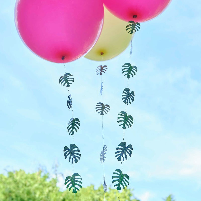 Balloner hawaii med palmeblad haler