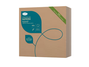 Brune middagservietter Bio Dunisoft 40 x 40 cm ( 60 stk.)
