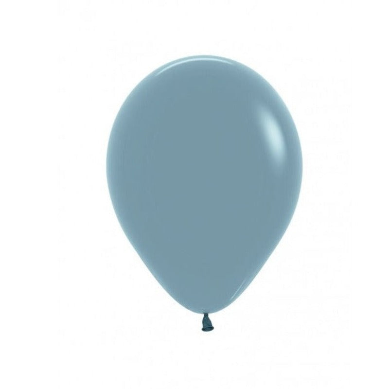 Pastel Dusk Blue balloner 23 cm den smukkeste matte blå