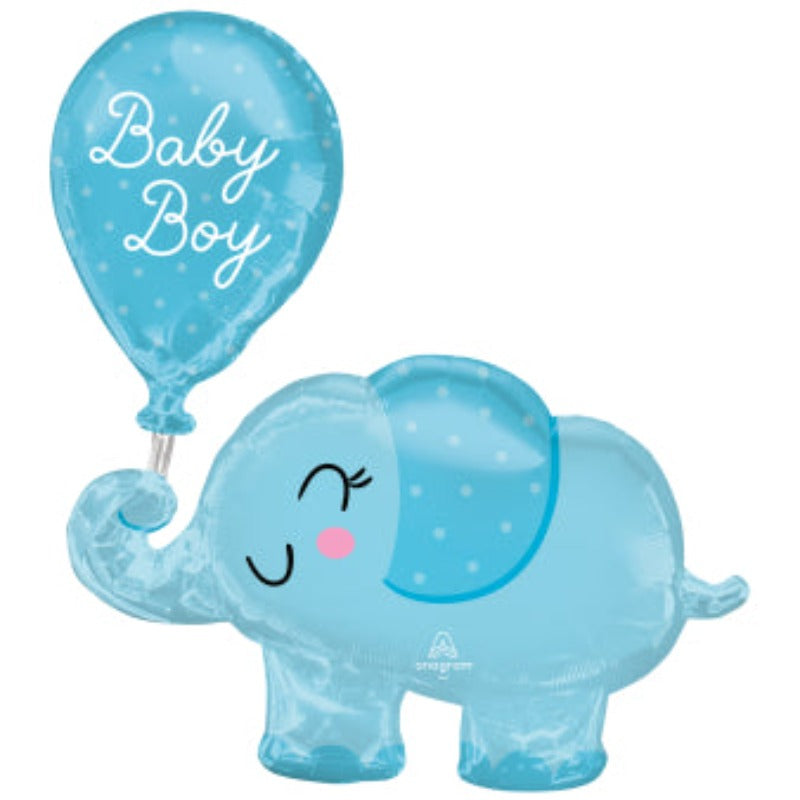 Elefant Baby Boy Ballon blå