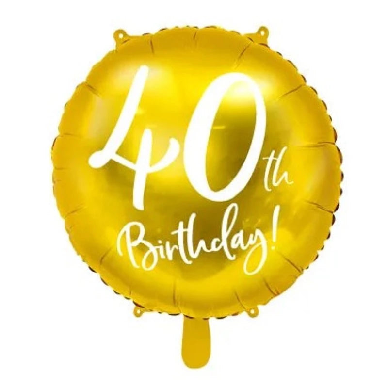 40 års guld balloner
