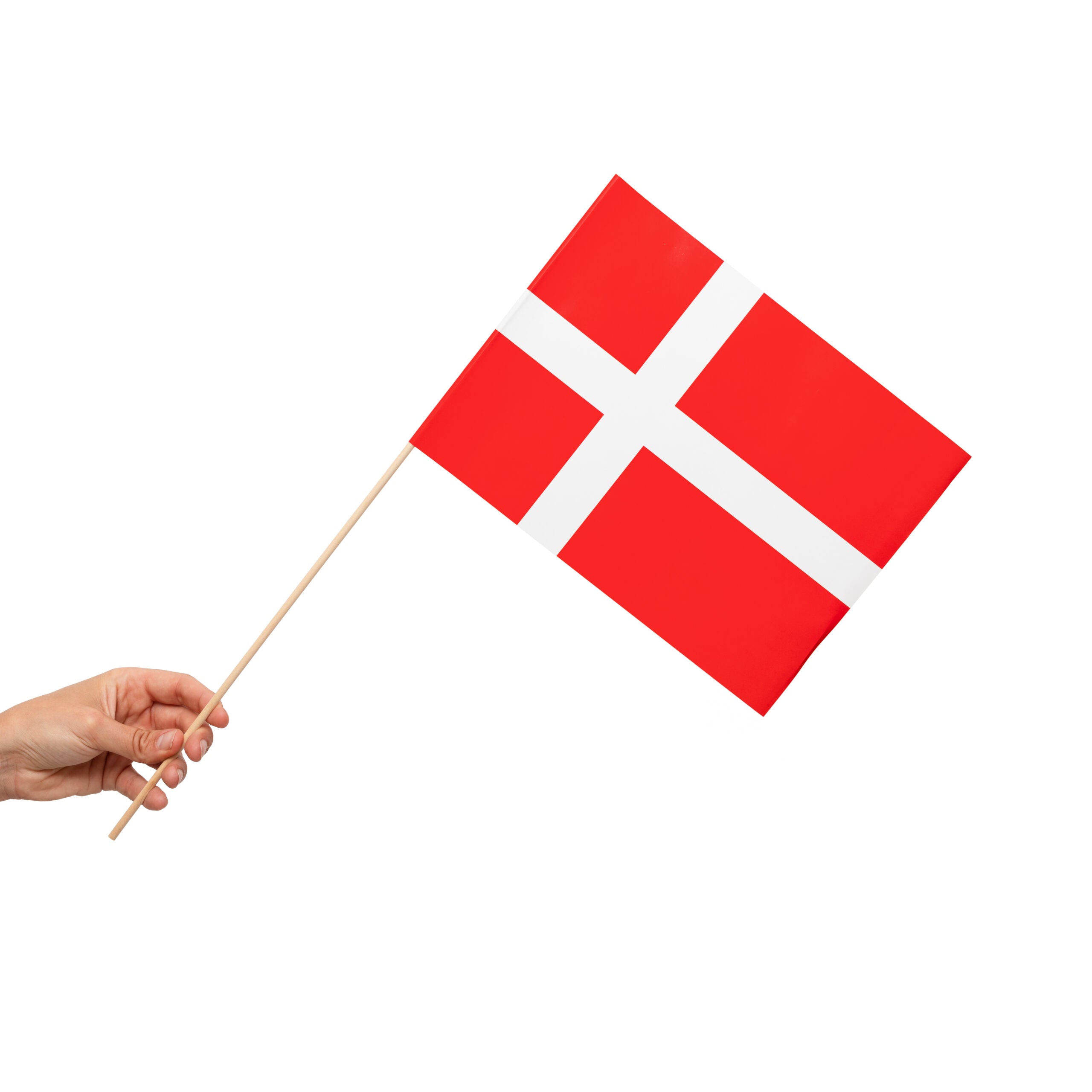 Papirflag Danmark – 10 stk. (20 x 30 cm)