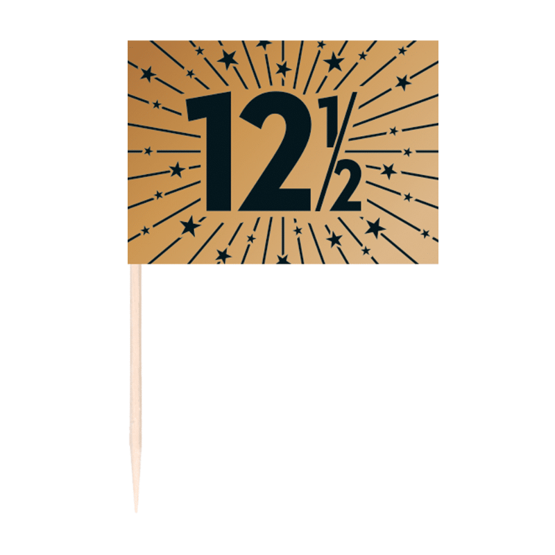 Flag "12 1/2" til Kobberbryllup | 50 stk.