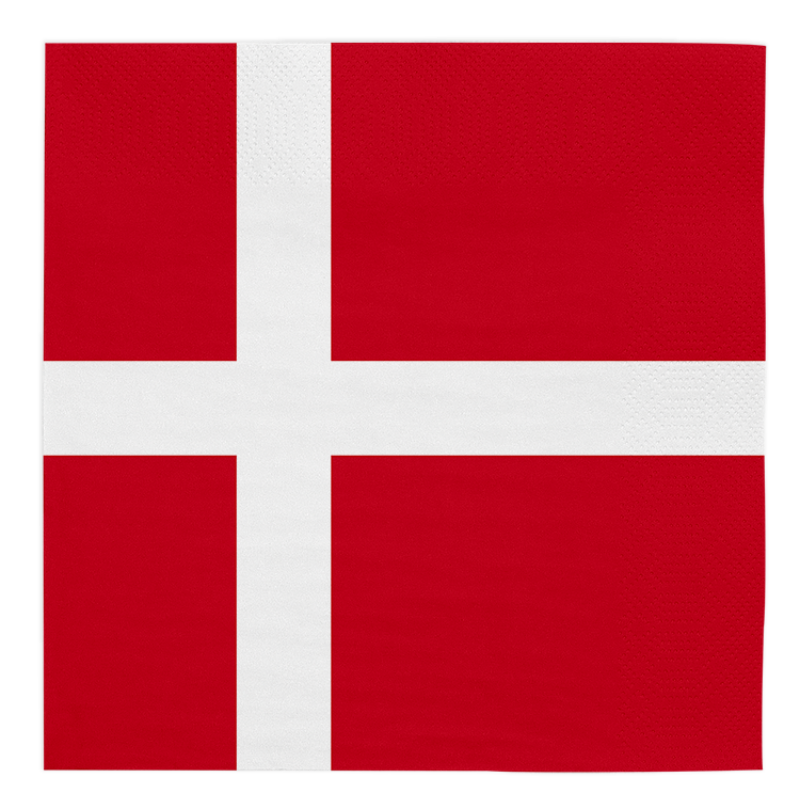 Danmark servietter 33 x 33 cm – 20 stk

Festlige Danmark servietter i 3-lags kvalitet med rødt og hvidt design. Pakke med 20 stk. perfekte til studentergilde, fødselsdag, sommerfest og dansk temafest.