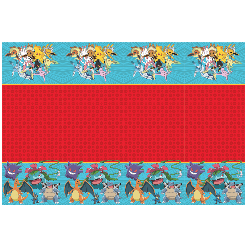 Dæk op til en sjov Pokémon-fest med en Pokémon plastikdug på 120 x 180 cm. Perfekt til børnefødselsdage og temafester, hvor den både pynter og beskytter bordet mod spild.
