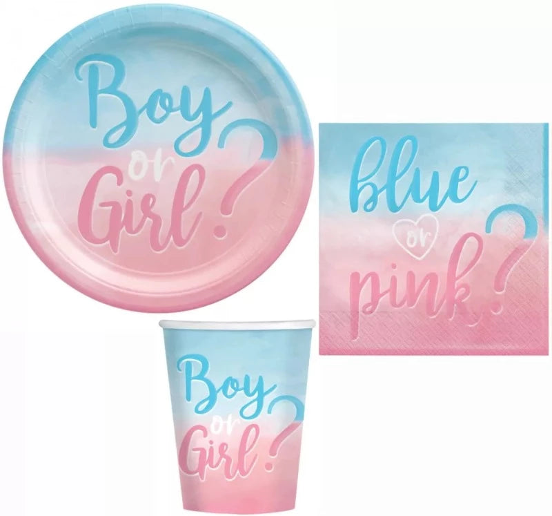 Boy or girl gender reveal party box