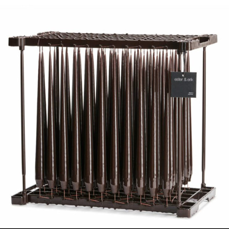 ester & erik lak stagelys i espresso, h 32cm, 2,6 cm i diameter