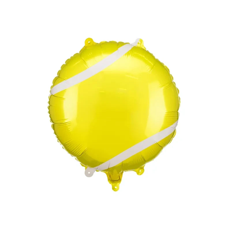 Tennisbold folieballon gul